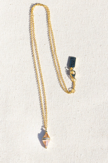 TAROT NECKLACE- ROSE QUARTZ